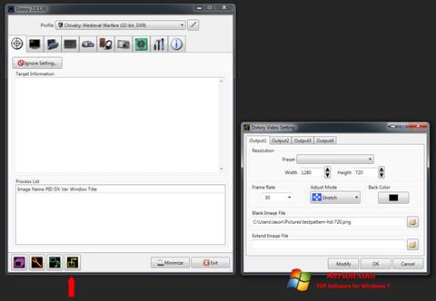 Captura de pantalla Dxtory para Windows 7