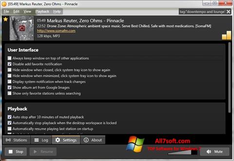 Captura de pantalla Screamer Radio para Windows 7