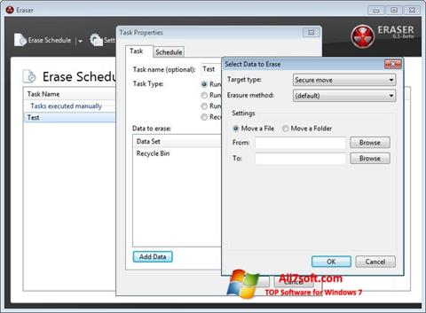 Captura de pantalla Eraser para Windows 7