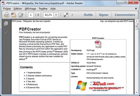 Captura de pantalla PDFCreator para Windows 7