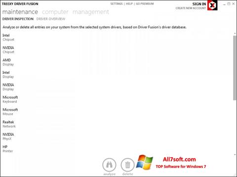 Captura de pantalla Driver Fusion para Windows 7