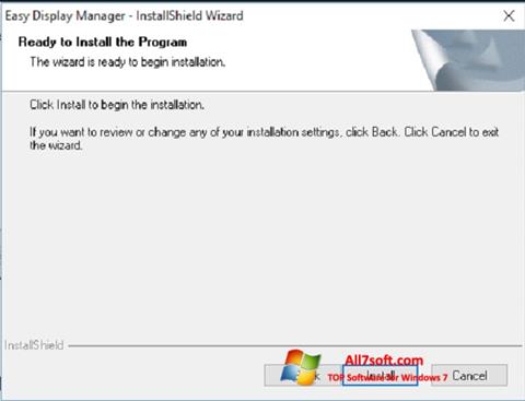 Captura de pantalla Easy Display Manager para Windows 7