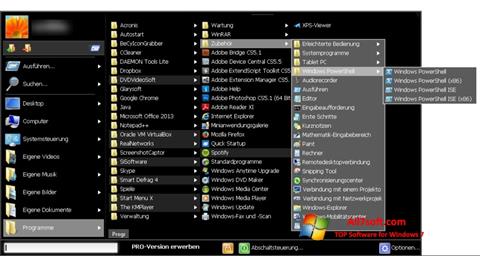 Captura de pantalla Start Menu X para Windows 7