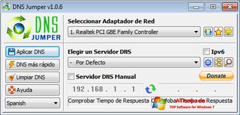 Captura de pantalla DNS Jumper para Windows 7