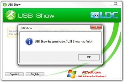 Captura de pantalla USB Show para Windows 7