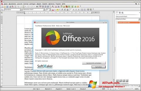 Captura de pantalla SoftMaker Office para Windows 7
