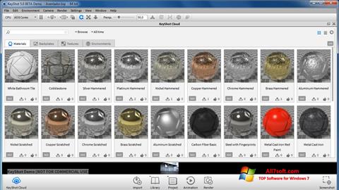 Captura de pantalla KeyShot para Windows 7