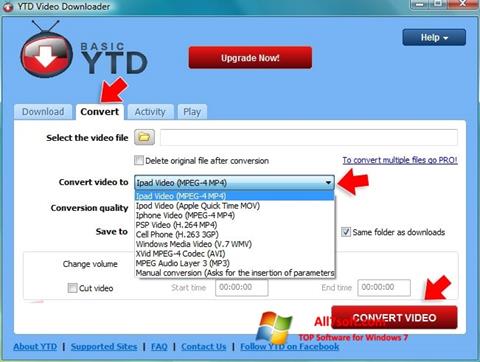 Captura de pantalla YTD Video Downloader para Windows 7