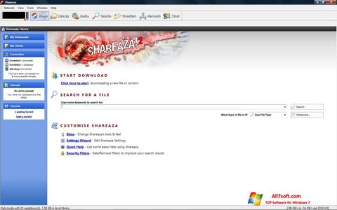 Captura de pantalla Shareaza para Windows 7