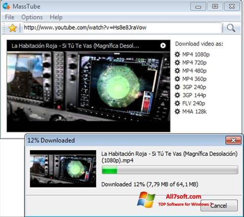 Captura de pantalla MassTube para Windows 7