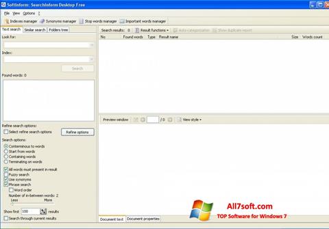 Captura de pantalla SearchInform para Windows 7