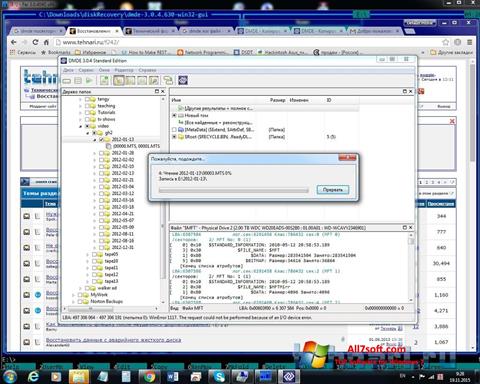 Captura de pantalla DMDE para Windows 7