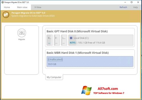Captura de pantalla Paragon Migrate OS to SSD para Windows 7