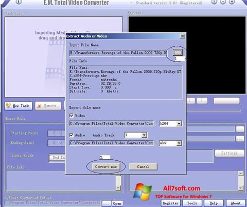 Captura de pantalla Xvid para Windows 7