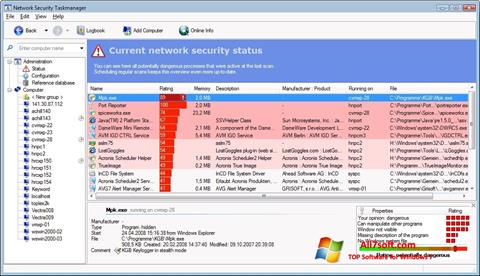 Captura de pantalla Security Task Manager para Windows 7