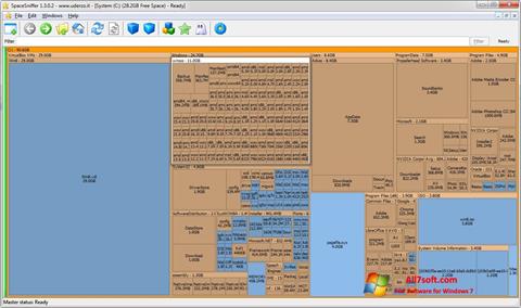 Captura de pantalla SpaceSniffer para Windows 7