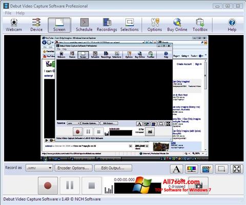 Captura de pantalla Debut Video Capture para Windows 7