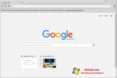 Captura de pantalla Google Chrome para Windows 7