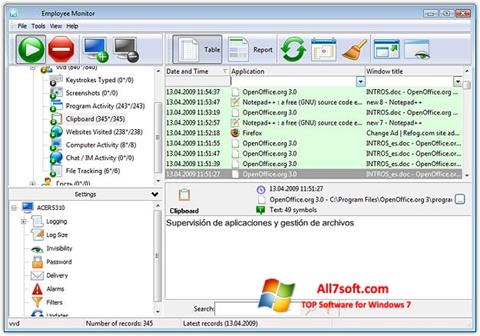 Captura de pantalla Keylogger para Windows 7