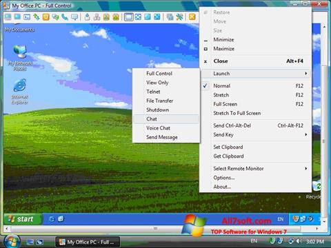 Captura de pantalla Radmin para Windows 7