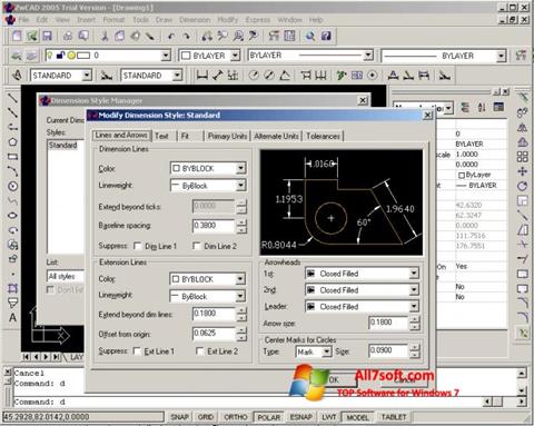 Captura de pantalla ZWCAD para Windows 7