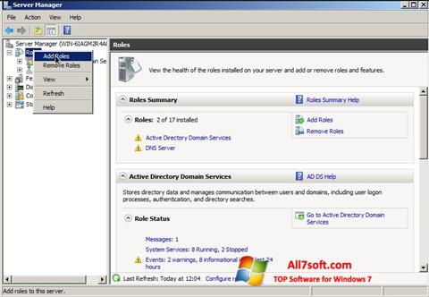 Captura de pantalla Open Server para Windows 7
