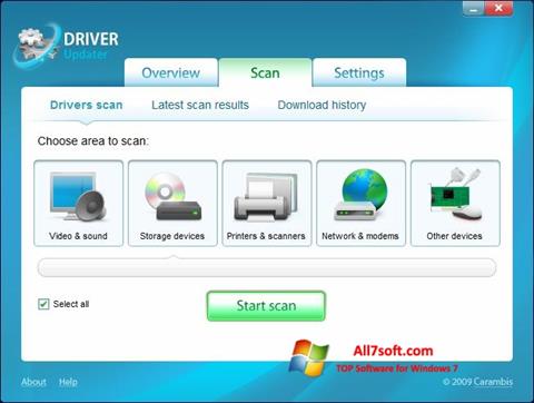 Captura de pantalla Carambis Driver Updater para Windows 7