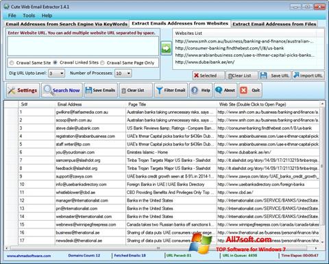 Captura de pantalla eMail Extractor para Windows 7