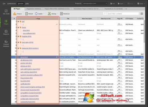 Captura de pantalla Site-Auditor para Windows 7