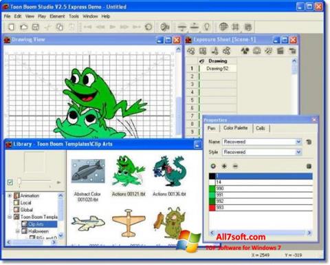 Captura de pantalla Toon Boom Studio para Windows 7