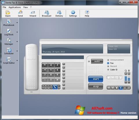 Captura de pantalla VentaFax para Windows 7