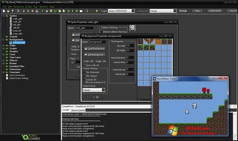 Captura de pantalla GameMaker: Studio para Windows 7