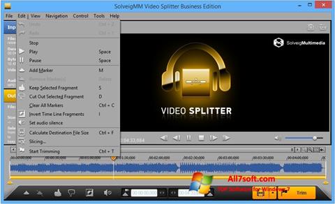 Captura de pantalla SolveigMM Video Splitter para Windows 7