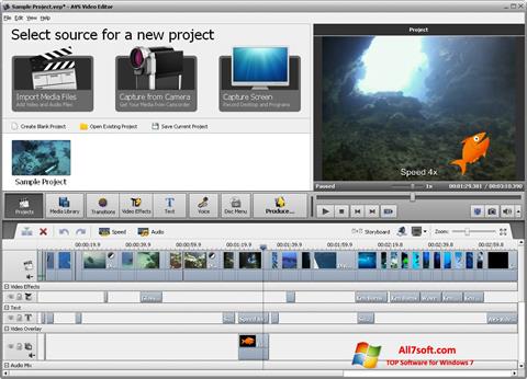 Captura de pantalla AVS Video Editor para Windows 7
