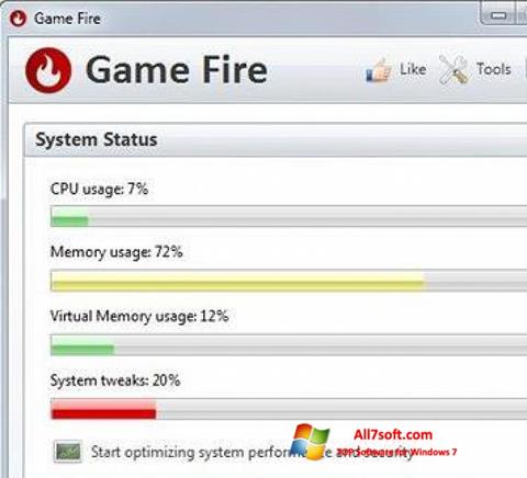 Captura de pantalla Game Fire para Windows 7