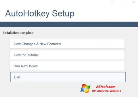 Captura de pantalla AutoHotkey para Windows 7