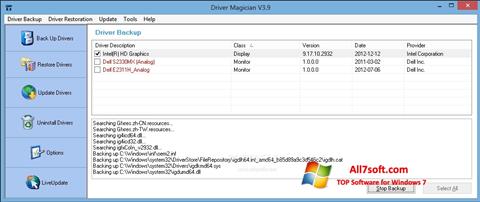 Captura de pantalla Driver Magician para Windows 7