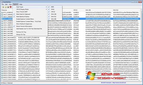 Captura de pantalla HashMyFiles para Windows 7
