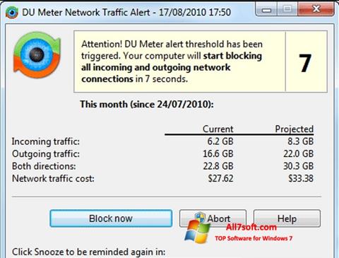 Captura de pantalla DU Meter para Windows 7