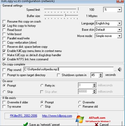 Captura de pantalla KillCopy para Windows 7