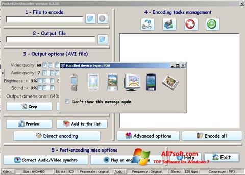 Captura de pantalla PocketDivXEncoder para Windows 7