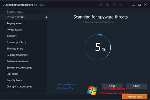 Captura de pantalla Advanced SystemCare Pro para Windows 7