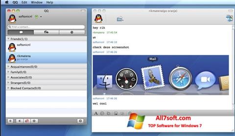 Captura de pantalla QQ International para Windows 7