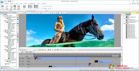 Captura de pantalla VSDC Free Video Editor para Windows 7